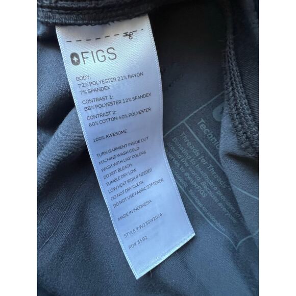 FIGS Zamora Gray Jogger Scrub Medical Workwear Pants Size XL - Picture 11 of 12